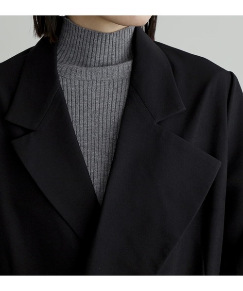 n'OrLABEL（ノアールレーベル）の「『アシメトリーJK』（チェスターコート・レディース・ブラック・2/1）」の13枚目の写真