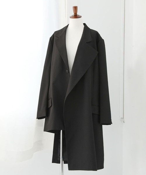 n'OrLABEL（ノアールレーベル）の「『アシメトリーJK』（チェスターコート・レディース・ブラック・2/1）」の21枚目の写真