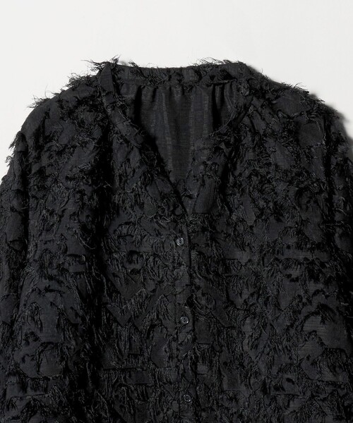 A DAY IN THE LIFE UNITED ARROWS(アデイインザライフユナイテッドアローズ)の「カットジャガード オーバーシャツ <A DAY IN THE LIFE>(シャツ/ブラウス・レディース・ブラウン系/ブラック/オフホワイト・FREE)」の21枚目の写真