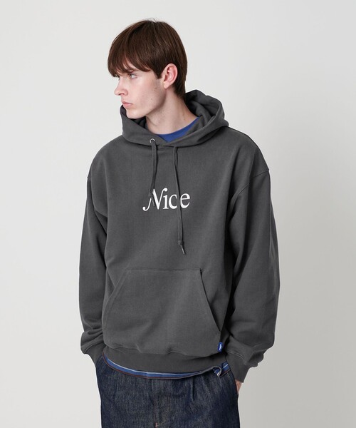 セール】＜NICE WEATHER＞シグネチャーロゴ スウェットフーディ