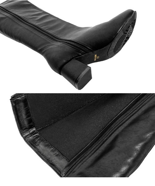 Petitle（プチレ）の「[ 低身長向けサイズ ] 足長×幅が選べる ストレッチロングブーツ（ブーツ・レディース・ブラック・S-Regular/L1/L-Regular/M1/M-Regular/S1）」の22枚目の写真