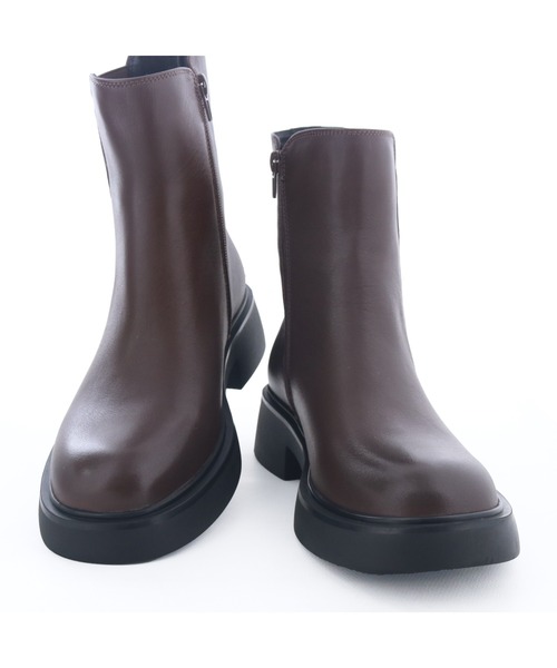 あしながおじさん（アシナガオジサン）の「プレーンサイドゴアブーツ　4810007（ブーツ・レディース・ブラック/ダークブラウン・22.5cm/23cm/23.5cm/24cm/24.5cm）」の16枚目の写真