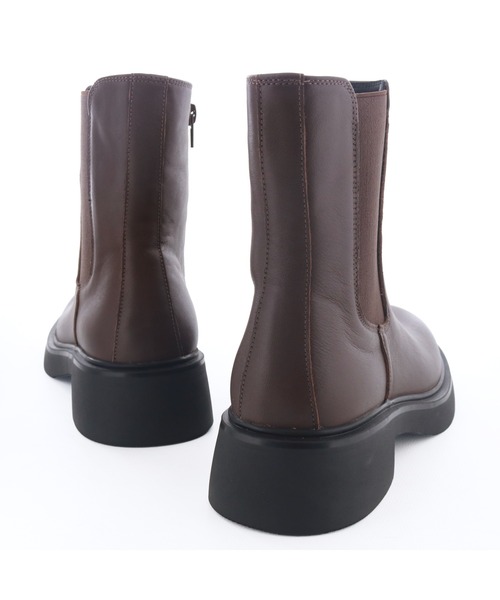 あしながおじさん（アシナガオジサン）の「プレーンサイドゴアブーツ　4810007（ブーツ・レディース・ブラック/ダークブラウン・22.5cm/23cm/23.5cm/24cm/24.5cm）」の17枚目の写真