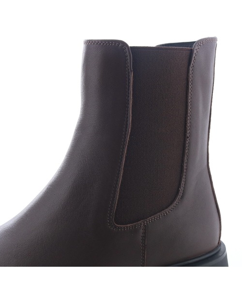 あしながおじさん（アシナガオジサン）の「プレーンサイドゴアブーツ　4810007（ブーツ・レディース・ブラック/ダークブラウン・22.5cm/23cm/23.5cm/24cm/24.5cm）」の19枚目の写真