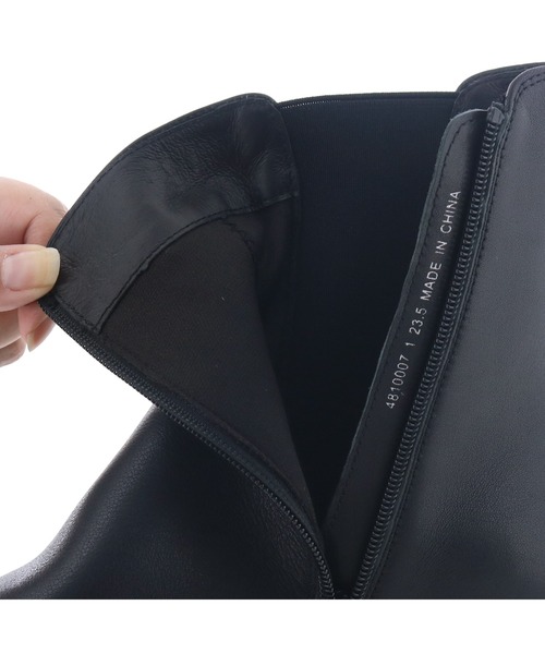 あしながおじさん（アシナガオジサン）の「プレーンサイドゴアブーツ　4810007（ブーツ・レディース・ブラック/ダークブラウン・22.5cm/23cm/23.5cm/24cm/24.5cm）」の20枚目の写真