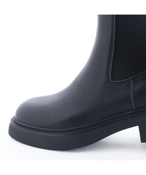 あしながおじさん（アシナガオジサン）の「プレーンサイドゴアブーツ　4810007（ブーツ・レディース・ブラック/ダークブラウン・22.5cm/23cm/23.5cm/24cm/24.5cm）」の21枚目の写真