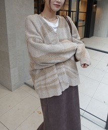 CORNERS | ニュアンス柄モールニットカーディガン(カーディガン/ボレロ)