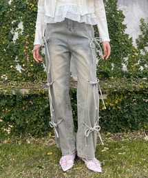 MORE self LOVE | リボンデザインデニム(デニムパンツ)