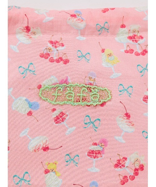 fafa(フェフェ)の「NELLE | ランチポーチ(ポーチ・キッズ・サーモンピンク/その他・FREE)」の4枚目の写真