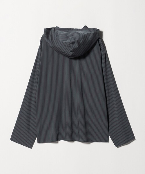 Steven Alan（スティーブンアラン）の「＜Steven Alan＞ストライプ フード シャツ（シャツ/ブラウス・レディース・ケリーグリーン/ダークブラウン・M/S）」の14枚目の写真