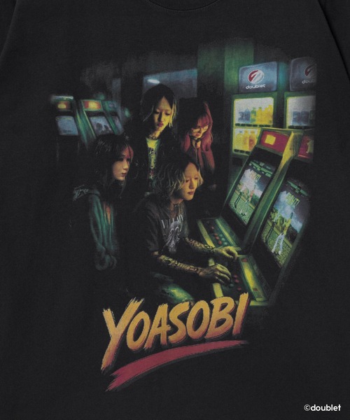 YOASOBI × doublet(ヨアソビ × ダブレット)の「NIGHT OUT T-SHIRT Gesen(Tシャツ/カットソー・レディース・ブラック・XL/L/M/S/XS)」の4枚目の写真