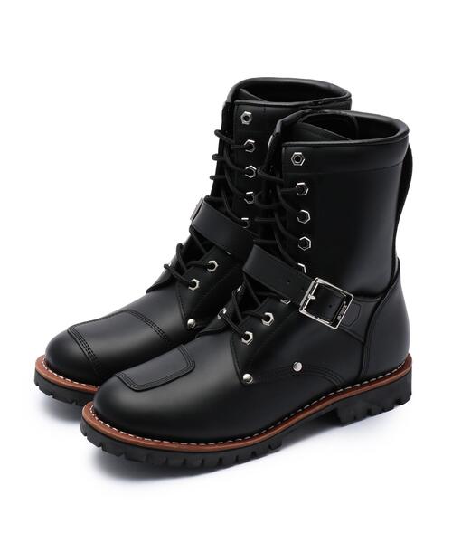 AVIREX（アヴィレックス）の「《WOMEN'S》AVIREX YAMATO BOOTS / AV2100（ブーツ・レディース・ブラウン系その他3/ブラック・23.0cm/24.0cm/22.0cm）」の2枚目の写真