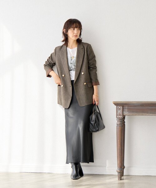 RIVE DROITE（リヴドロワ）の「【インナーとしても◎】PHOTO long Tee（Tシャツ/カットソー・レディース・ホワイト/グレー・FREE）」の15枚目の写真