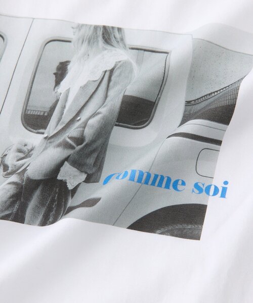 RIVE DROITE（リヴドロワ）の「【インナーとしても◎】PHOTO long Tee（Tシャツ/カットソー・レディース・ホワイト/グレー・FREE）」の8枚目の写真