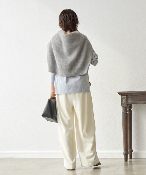 RIVE DROITE（リヴドロワ）の「【インナーとしても◎】PHOTO long Tee（Tシャツ/カットソー・レディース・ホワイト/グレー・FREE）」の3枚目の写真