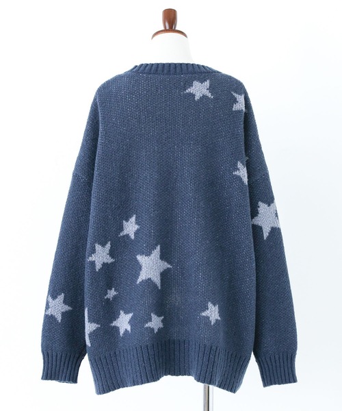 セール】『星柄ニットカーディガン』（カーディガン/ボレロ）｜n