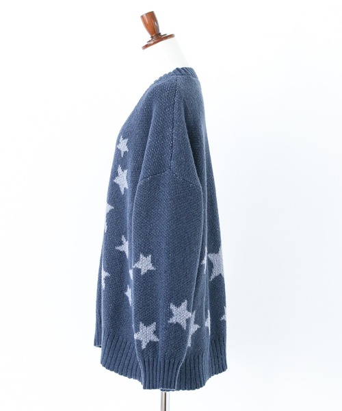 n'OrLABEL（ノアールレーベル）の「『星柄ニットカーディガン』（カーディガン/ボレロ・レディース・ブラック/ネイビー・FREE）」の21枚目の写真