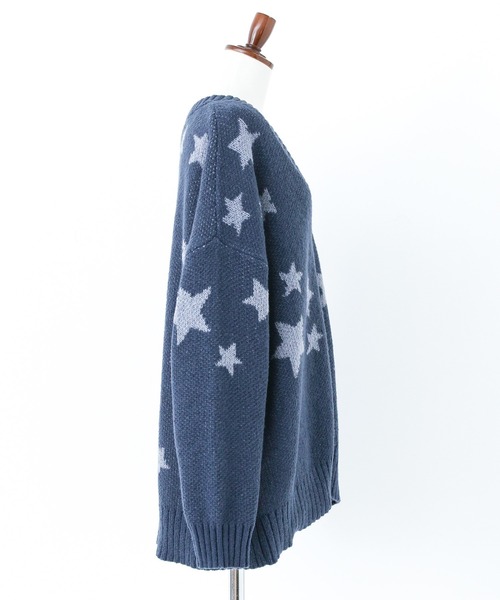 n'OrLABEL（ノアールレーベル）の「『星柄ニットカーディガン』（カーディガン/ボレロ・レディース・ブラック/ネイビー・FREE）」の22枚目の写真