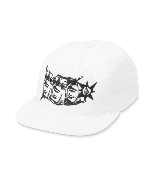 VOLCOM（ボルコム）の「VOLCOM POVJ HAT/ボルコム帽子・キャップ（キャップ・メンズ・ホワイト/ブラック・FREE）」の2枚目の写真
