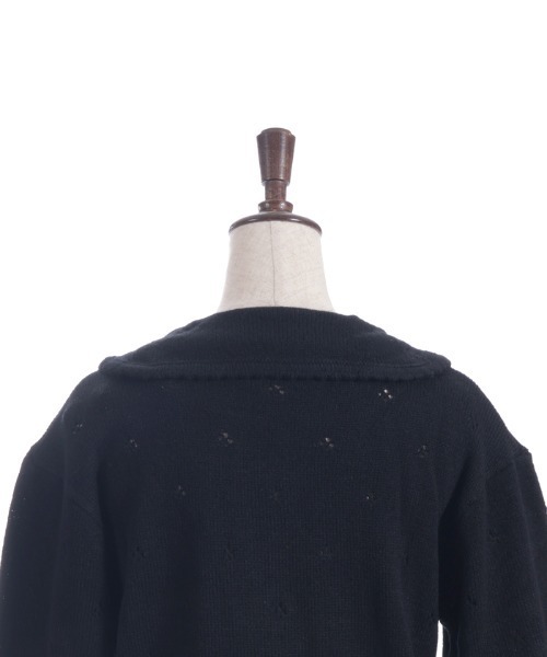 axes femme（アクシーズファム）の「フラワーリボン刺繍ニットカーディガン（カーディガン/ボレロ・レディース・ブラック/キナリ・FREE）」の18枚目の写真