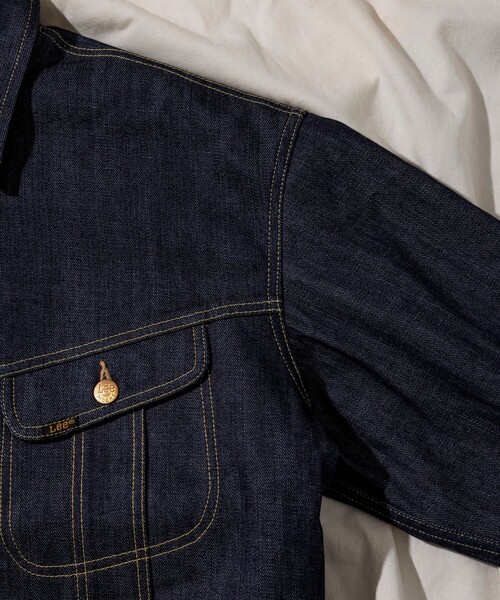 Lee（リー）の「Lee × Chah Chah × FREAK'S STORE/リー×チャーチャー×フリークスストア 別注 Lee × Chah Chah DENIM RIDERS JACKET/リー チャーチャー デニム ライダース ジャケット（ブルゾン・メンズ・インディゴブルー・MEDIUM/LARGE）」の10枚目の写真
