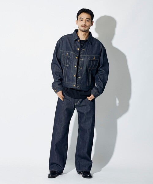 Lee（リー）の「Lee × Chah Chah × FREAK'S STORE/リー×チャーチャー×フリークスストア 別注 Lee × Chah Chah DENIM RIDERS JACKET/リー チャーチャー デニム ライダース ジャケット（ブルゾン・メンズ・インディゴブルー・MEDIUM/LARGE）」の15枚目の写真