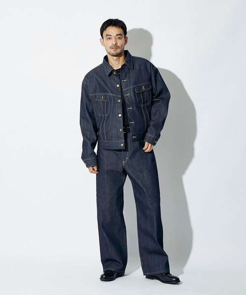 Lee（リー）の「Lee × Chah Chah × FREAK'S STORE/リー×チャーチャー×フリークスストア 別注 Lee × Chah Chah DENIM RIDERS JACKET/リー チャーチャー デニム ライダース ジャケット（ブルゾン・メンズ・インディゴブルー・MEDIUM/LARGE）」の18枚目の写真