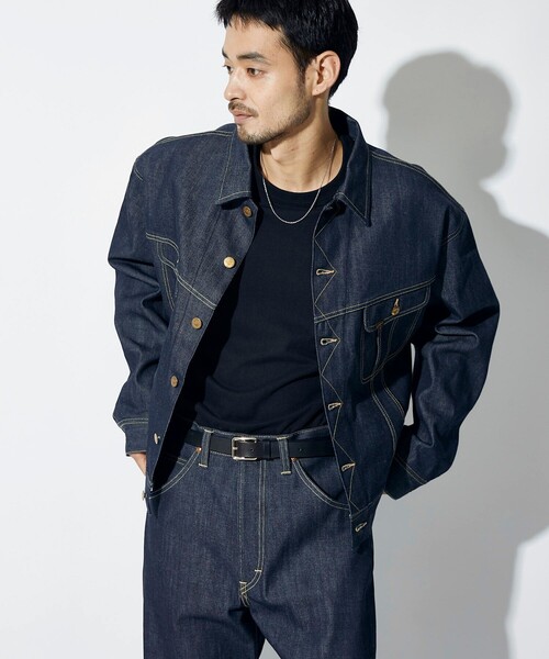 Lee（リー）の「Lee × Chah Chah × FREAK'S STORE/リー×チャーチャー×フリークスストア 別注 Lee × Chah Chah DENIM RIDERS JACKET/リー チャーチャー デニム ライダース ジャケット（ブルゾン・メンズ・インディゴブルー・MEDIUM/LARGE）」の21枚目の写真