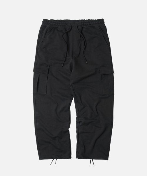 FRIZMWORKS(フリズムワークス)の「CARPENTER CARGO SWEAT PANTS _ BLACK(その他パンツ・メンズ・その他・MEDIUM/LARGE/X-LARGE)」の1枚目の写真