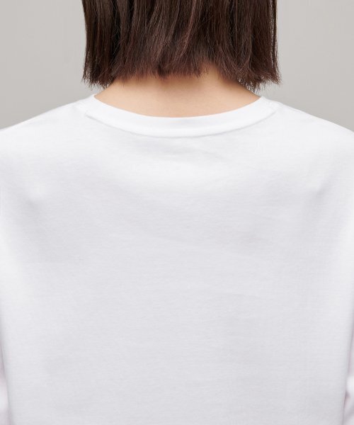 MUSINSA STANDARD WOMAN（ムシンサスタンダードウーマン）の「ウィメンズリラックスクルーネック長袖Tシャツ[ホワイト]（Tシャツ/カットソー・レディース・その他・SMALL/MEDIUM/LARGE/X-LARGE/X-SMALL）」の5枚目の写真