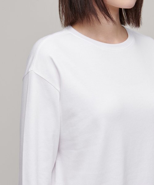 MUSINSA STANDARD WOMAN（ムシンサスタンダードウーマン）の「ウィメンズリラックスクルーネック長袖Tシャツ[ホワイト]（Tシャツ/カットソー・レディース・その他・SMALL/MEDIUM/LARGE/X-LARGE/X-SMALL）」の6枚目の写真