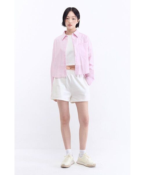 MUSINSA STANDARD WOMAN（ムシンサスタンダードウーマン）の「ウィメンズダブルニットスウェットショーツ[ホワイト]（その他パンツ・レディース・その他・SMALL/MEDIUM/X-SMALL/LARGE）」の13枚目の写真
