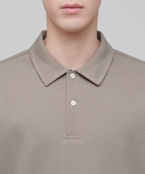 MUSINSA STANDARD（ムシンサスタンダード）の「プレーンポロシャツ [ダスティベージュ]（ポロシャツ・メンズ・その他・LARGE/X-LARGE/XX-LARGE/SMALL/MEDIUM）」の3枚目の写真