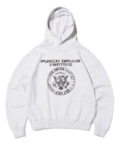 セール】SHG Seal Oversized Hoodie (MELANGE WHITE)（パーカー