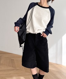 CANAL JEAN | El mar　配色ラグラントレーナー 裏毛(スウェット)