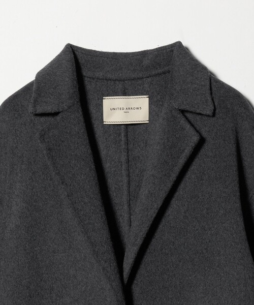 UNITED ARROWS(ユナイテッドアローズ)の「リバー テーラードコート(チェスターコート・レディース・ベージュ/ダークグレー/その他1・38/36)」の21枚目の写真