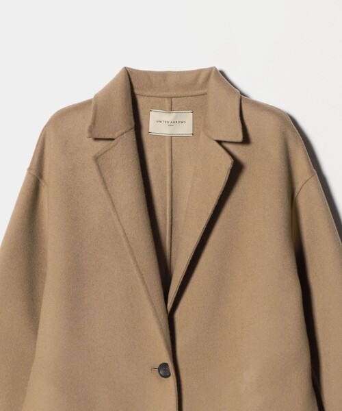 UNITED ARROWS(ユナイテッドアローズ)の「リバー テーラードコート(チェスターコート・レディース・ベージュ/ダークグレー/その他1・38/36)」の11枚目の写真