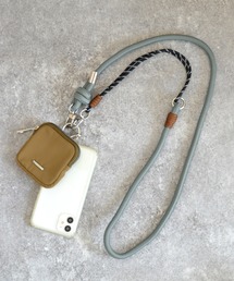 ALTROSE | ポーチ付き スマホストラップ 配色ロープ(スマホグッズ)