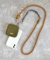 ALTROSE（アルトローズ）の「ポーチ付き スマホストラップ 配色ロープ（スマホグッズ）」