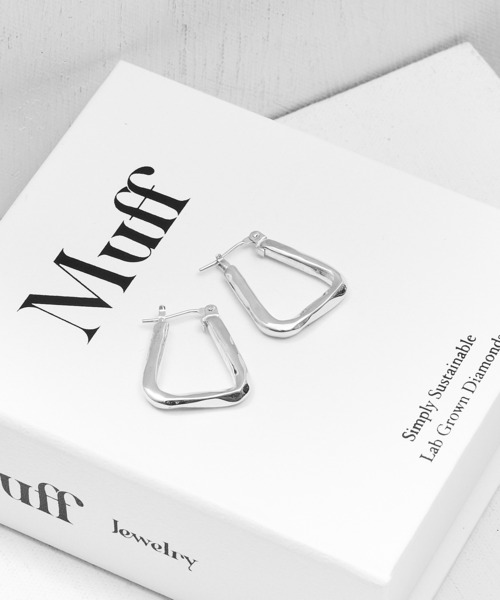 Muff(マフ)の「Muff マフ / シルバー925フープピアス ダブル/ P4A-W(ピアス(両耳用)・メンズ・シルバー・FREE)」の12枚目の写真