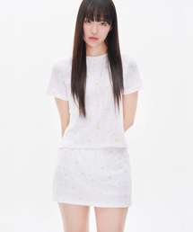 SHEEP PATTERN T-SHIRTS WHITE