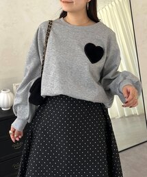 ファーハートモチーフスウェット