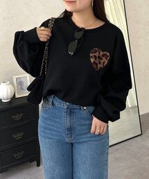 ファーハートモチーフスウェット