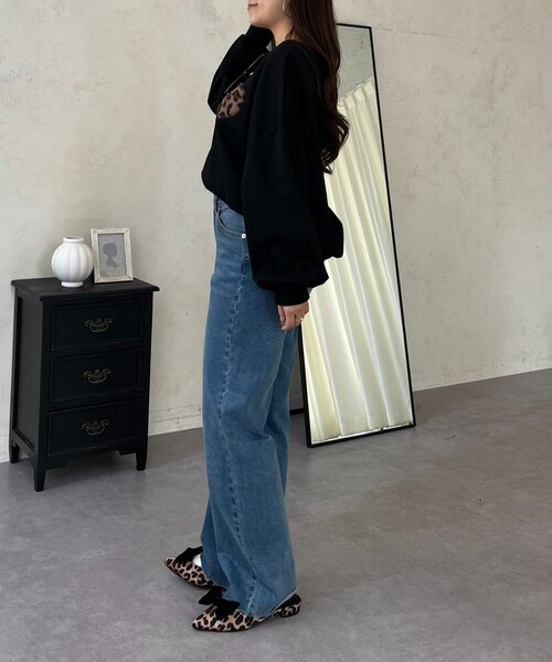 prose verse（プロズヴェール）の「ファーハートモチーフスウェット（Tシャツ/カットソー・レディース・グレー/ネイビー/ブラック・FREE）」の14枚目の写真