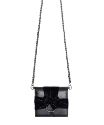 IUGAMAKARAS | Knotted Wallet Bag (Real Leather-BK)(メッセンジャーバッグ)