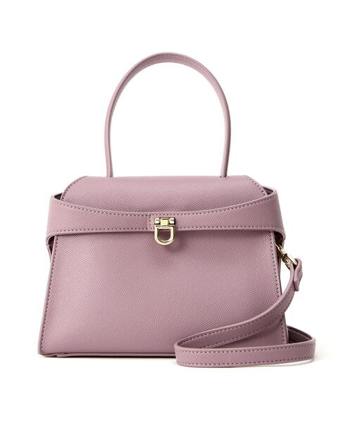 EDIT COLOGNE（エディットコロン）の「ゴールドモチーフワンハンドルトートバッグ（トートバッグ・レディース・パープル/オフホワイト/ブラック・ﾌﾘ-）」の3枚目の写真