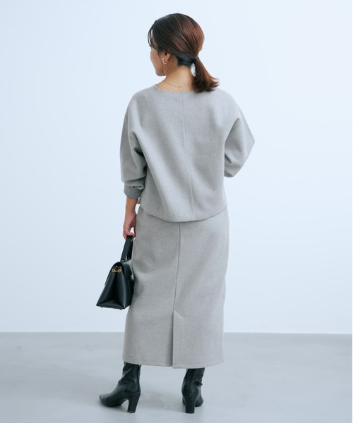 COHINA(コヒナ)の「ウールライクジャージースカート 【低身長・小柄女性】(スカート・レディース・グレー/ネイビー/ブラウン・XS-Short/S-Short/XS-Regular/S-Regular)」の13枚目の写真