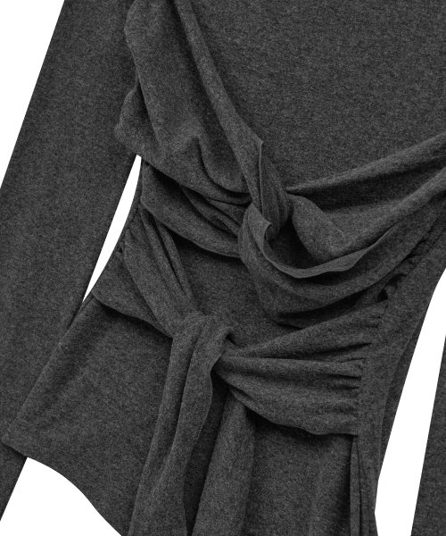 Midnight Move(ミッドナイトムーブ)の「tw t (grey)(Tシャツ/カットソー・レディース・その他・FREE)」の3枚目の写真