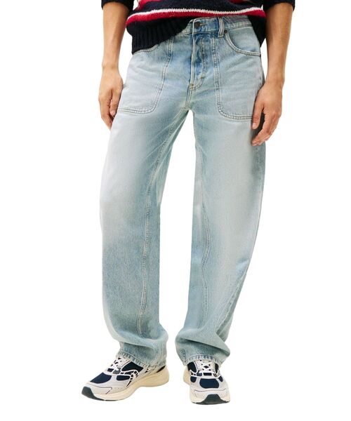 tommy jeans(トミー ジーンズ)の「ワーカーリラックスストレートジーンズ(デニムパンツ・メンズ・インディゴブルー・30inch/32inch/36inch/28inch/34inch)」の1枚目の写真