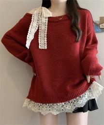 トップス（レッド/赤色系・レース）ファッション通販 - ZOZOTOWN